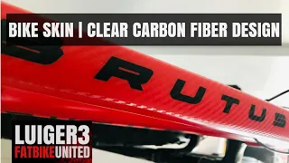 Carbon Fiber Design | Bike Skin installation