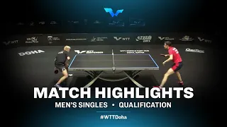 Ovidiu Ionescu vs Jeremy Hazin | WTT Contender Doha 2021 | Men's Singles | QUAL Highlights