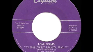 1958 Andy Griffith - Love Poems: To The Lovely Juanita Beasley