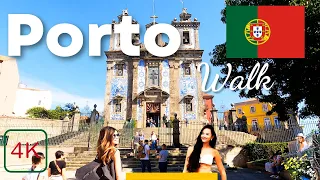 Porto, Portugal Walking Tour 4K - 2024 City Centre Walk