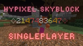 The Hypixel Skyblock Singleplayer Experience