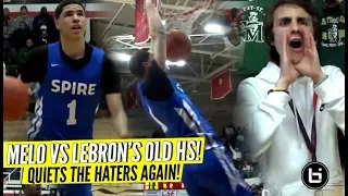 LaMelo Ball Quiets The HATERS vs LeBron's Old High School! Rocket Watts GOES OFF!