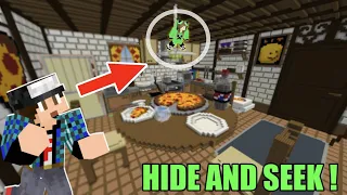 HIDE AND SEEK στην τεράστια πιτσαρία Minecraft Famous Games