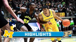 Michigan at Purdue | Highlights | Big Ten Men's Basketball | Jan. 23, 2024