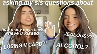 Asking my sister AWKWARD questions you're too afraid to ask your sibling!!