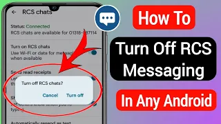How To Disable RCS Messaging On Android (2023) | RCS Message Turn Off