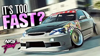 Need for Speed HEAT - FORGOTTEN Hyper Hatchback! (Honda Civic EK9 V8 Customization)