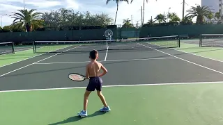 7 year old tennis pro!