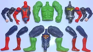 Assemble Marvel Toys ~ SUPERMAN And  BATMAN VS SPIDERMAN And HULK ~ Avengers Marvel Assemble Toys