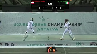 European Championships 2024 U23WE - GOLD - Gloria Klughardt POL v Gaia Caforio ITA