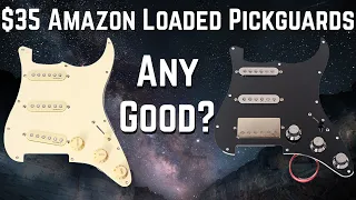 How to Make Your Cheap Strat Sound Like a FENDER | Amazon Loaded (prewired) Pickguard Review & Demo