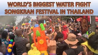 Songkran 2024  Thailand's Big Water Fight   Welcome the New Year!