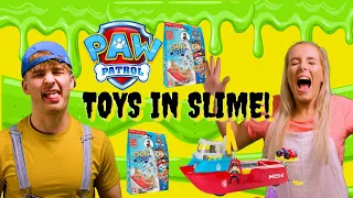 PAW PATROL SLIME VIDEOS CHASE MARSHALL SKYE RUBBLE TOYS AND MORE #pawpatroltoys  #slime  #slimevideo