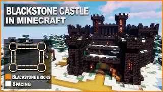 Minecraft: How to build a  Blackstone Castle | Tutorial