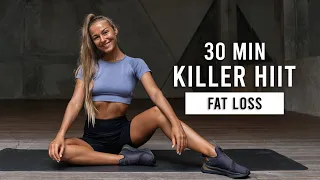 30 MIN KILLER HIIT WORKOUT For Fat Loss | Burn 400 Calories (Full Body, At Home)