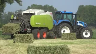 Balen persen met nieuwe Claas Quadrant 5200 RC - Loonbedrijf Reimink (2019)