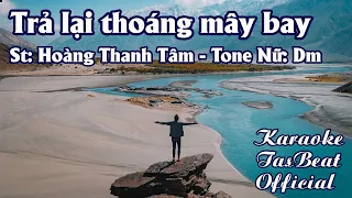 Karaoke Trả Lại Thoáng Mây Bay Tone Nữ | TAS BEAT