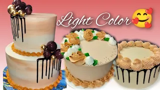LIGHT COLOR #simplecakedesign #cake #cakedecorating