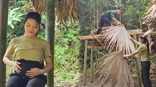 The kitchen made of bamboo is completed, natural life