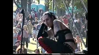 Marilyn Manson opened for NIN in outdoor festival.