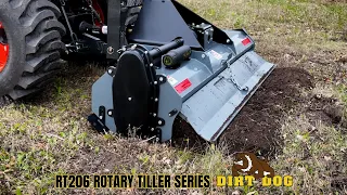 The RT206 Rotary Tiller in action