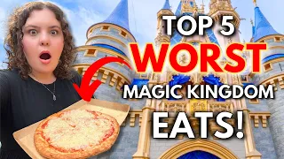 Top 5 WORST Eats at Magic Kingdom | Disney World Food & Snacks to Avoid