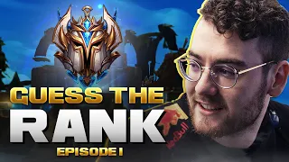 Can League of Legends Pros GUESS YOUR RANKS?! ft. Fudge, Blaber, Perkz, Zven, Vulcan