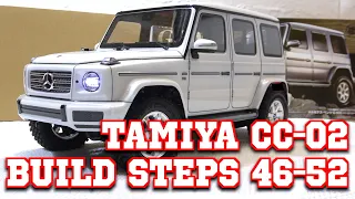 Tamiya CC-02 Mercedes Benz G500 / Build Video 6 / Steps 46-52