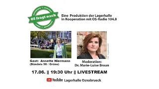 OS fragt nach: DIE OB-KANDIDAT*INNEN #2 : Annette Niermann (Bündnis 90 / Grüne)