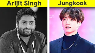 Arijit Singh🇮🇳 Vs Jungkook (BTS)🇰🇷  Singer Comparison #shorts