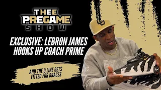 EXCLUSIVE LeBron James Hooks Up Coach Prime and The O Line Gets Fitted For Braces