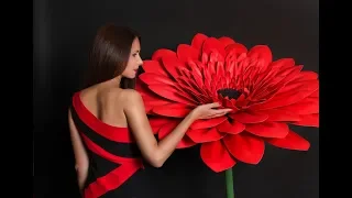 Grown gerbera from Foamiran. MC