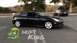 Drifting the celica