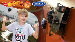 ВЕРСУС: ХОТ ВИЛС ПРОТИВ ВЕЛЛИ! Кто выше? Welly вновь бросили вызов Hot Wheels!