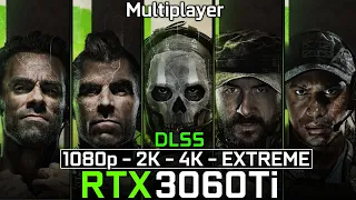 Call of Duty Modern Warfare 2 Multiplayer : RTX 3060Ti + I5 11400F - 1080p , 1440p , 4K Extreme DLSS