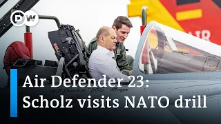 Germany's Scholz visits largest air force deployment exercise in NATO's history | DW News