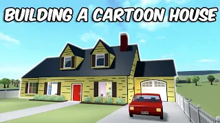 BUILDING A CARTOON HOUSE IN BLOXBURG...| roblox