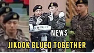 Jikook glued together in the military 🪖