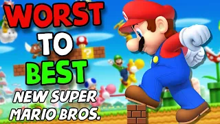 EVERY New Super Mario Bros. Game RANKED From Worst to Best