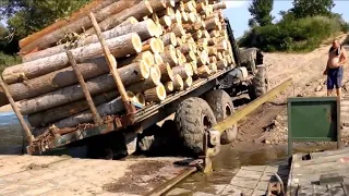 Dangerous Fastest Heavy Truck KAMAZ, URAL, KRAZ, ZIL Off Road, Extreme Truck Fails & Idiots at Work