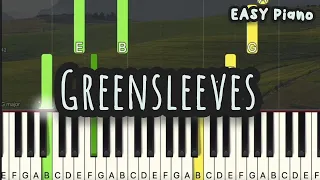 Greensleeves (Easy Piano, Piano Tutorial) Sheet