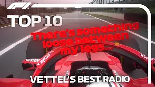 Sebastian Vettel's Top 10 Radio Moments in F1