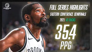 Kevin Durant Full Series Highlights vs Bucks ● 2021 ECSF ● 35.4 PPG! ● 1080P 60 FPS