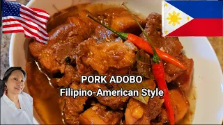 Pork Adobo Filipino American Style | Cooking with The Happsters | Panlasang Pinoy #foodvlog