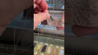 Bead Weaving on a Mirrix loom.