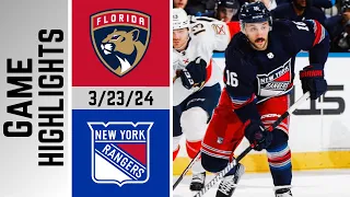 New York Rangers vs Florida Panthers | Game Highlights | 3/23/24 Game #71