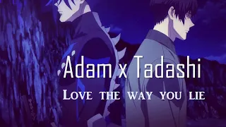 Adam x Tadashi (𝐓𝐚𝐝𝐚𝐀𝐢) ✦Love the way you lie✦ 𝓢𝓴８𝓽𝓱𝓮 𝓲𝓷𝓯𝓲𝓷𝓲𝓽𝔂【𝐀𝐌𝐕】