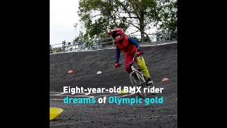 Eight year old BMX rider dreams of Olympic gold