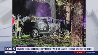 2 of 4 killed in fiery Bowie crash were Charles H. Flowers High School students