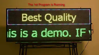 Programming a Full Color Scrolling Led Sign P5